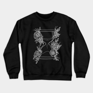 Hourglass and roses Crewneck Sweatshirt